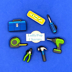 Tools Handyman Dad Toolbox Builder  Charm Set