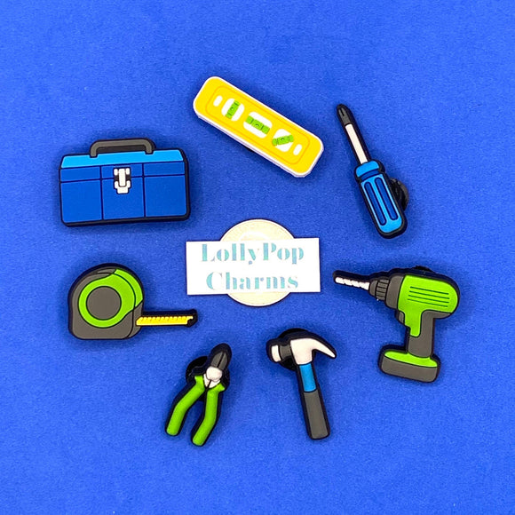 Tools Handyman Dad Toolbox Builder  Charm Set