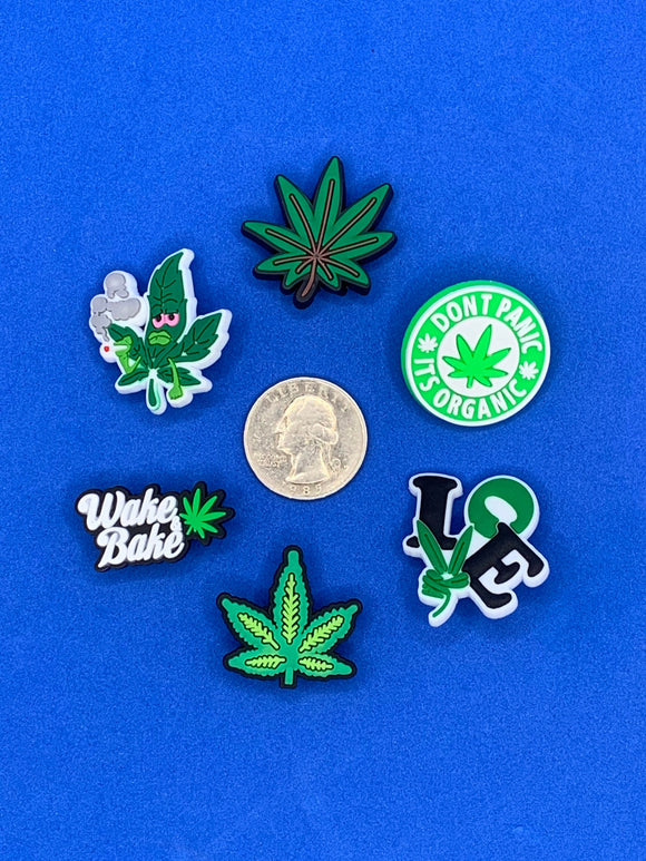 Weed Cannabis Pot  Charm Set