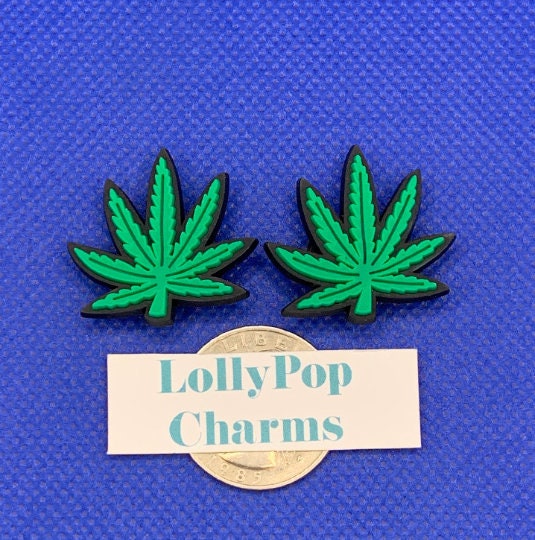 Marijuana Pot weed Leaves Cannabis hemp  Charm Set