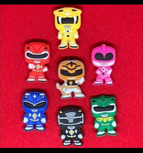 Power Rangers Shoe Charm Set