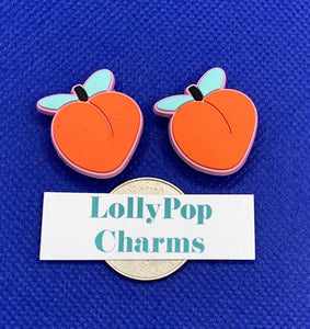 Peach peaches  Charm Set
