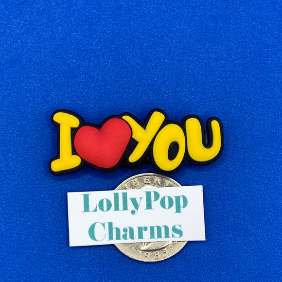 I Love You I heart You  Charm