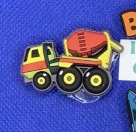 Cement Truck Charm With Tag