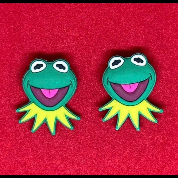 Cartoon Frog Charm Set
