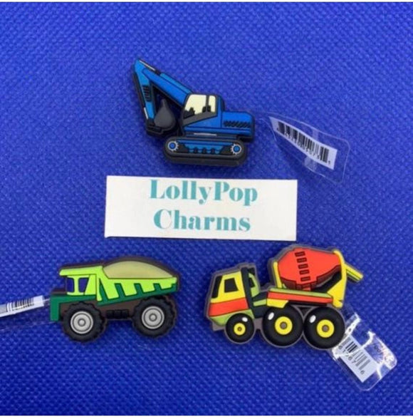 Construction Theme Charm Set With Tags