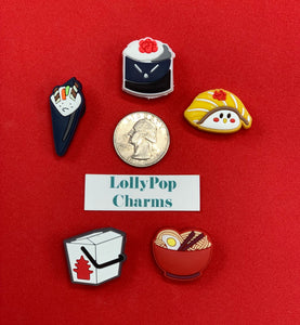 5 pc Chinese Take Out Charm Set