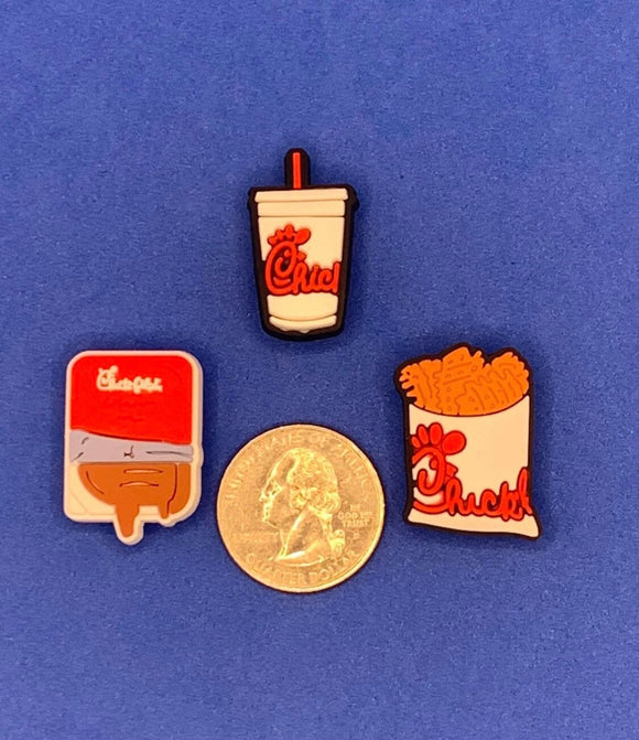 Fast Food Chicken Charm Set