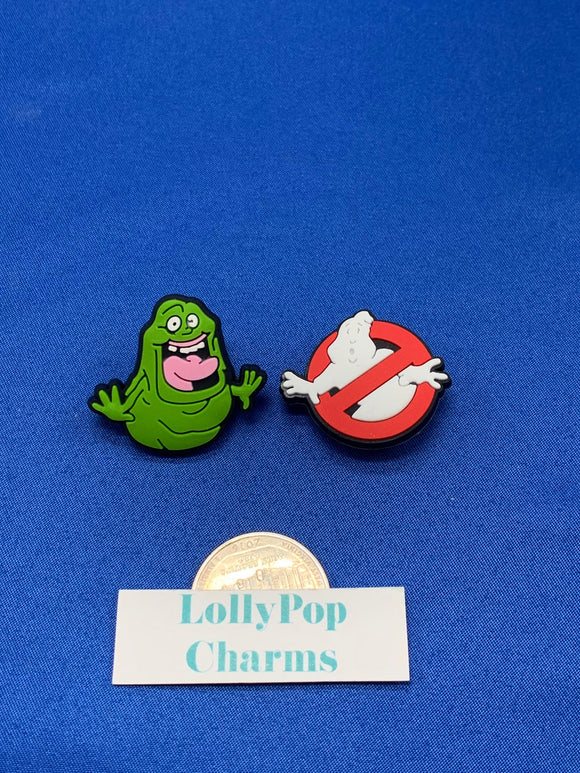 2 pc Ghost Charm Set
