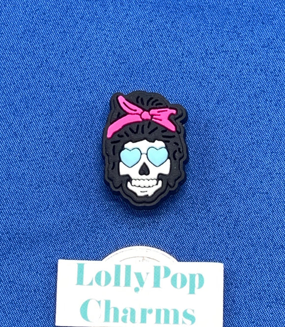 Hair in a Bun Skeleton Charm