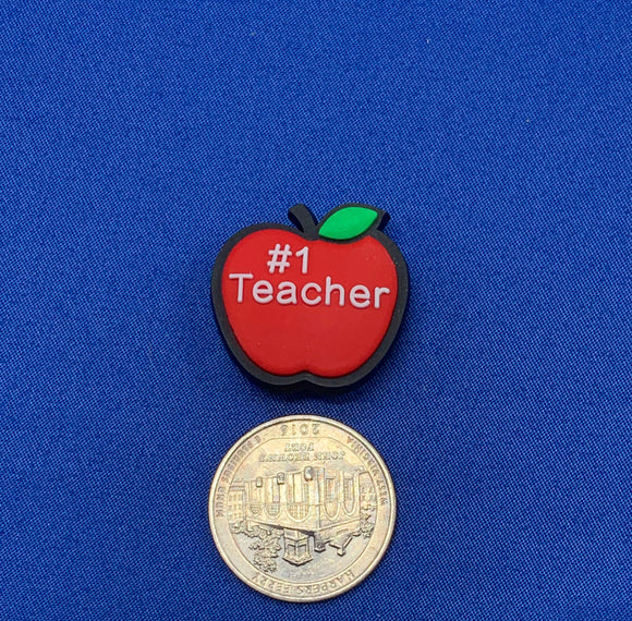 School Teacher Apple Charm