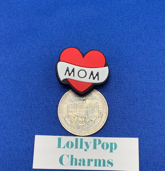 Mom Heart Charm
