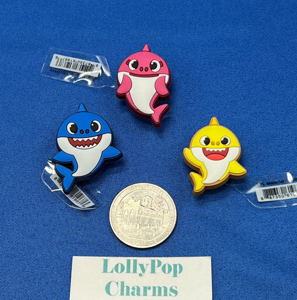 3pc Charm Set Baby Shark