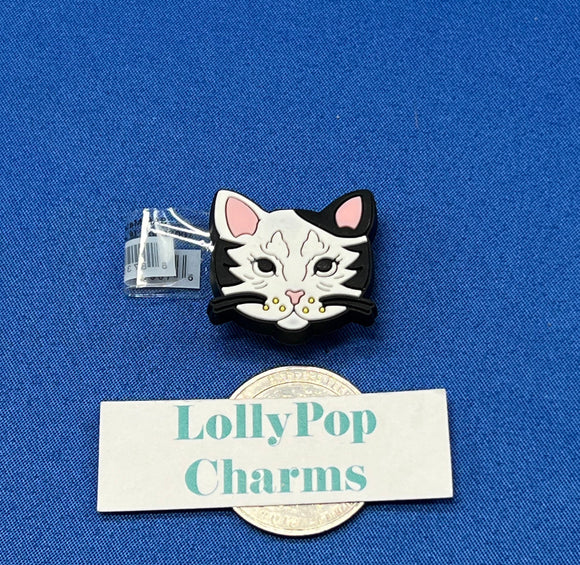 Black and White Cat Charm
