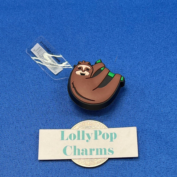 Brown Sloth Charm With Tag
