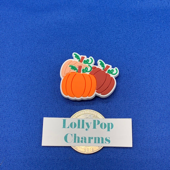 Fall Halloween Three Pumpkins Charm