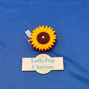 Large Yellow Sunflower Charm