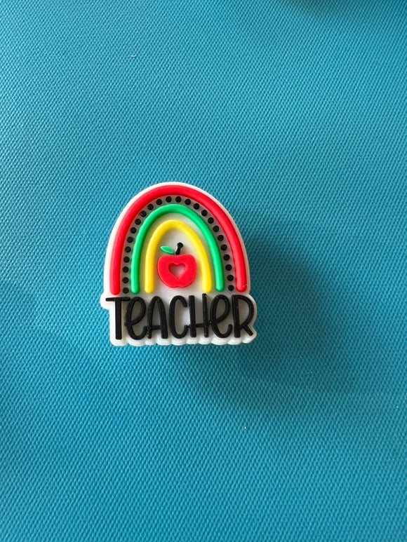 Teacher - rainbow  Charm