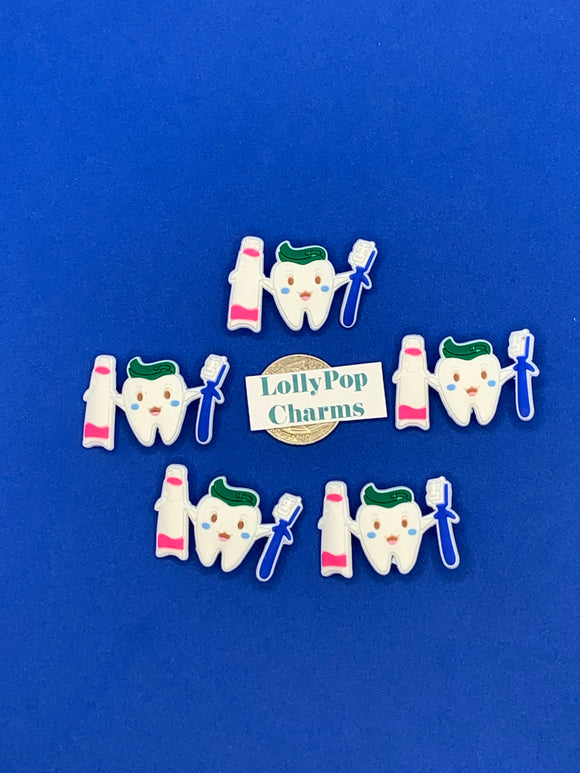 Tooth Teeth Toothpaste Toothbrush charms