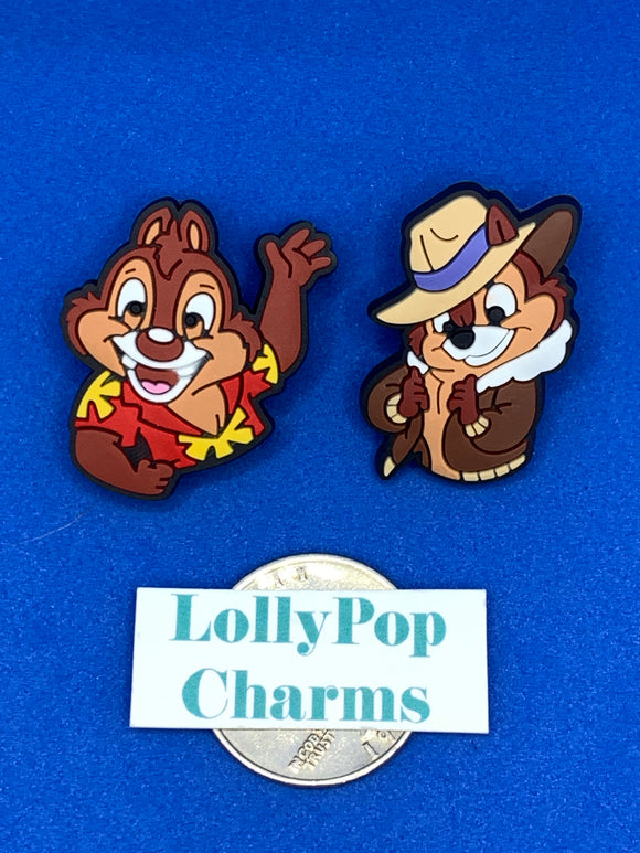 Chip and Dale Chipmunk Charm Set