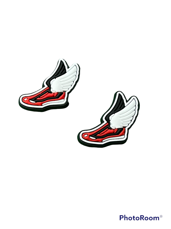 Track Shoes with Wings Charm Set