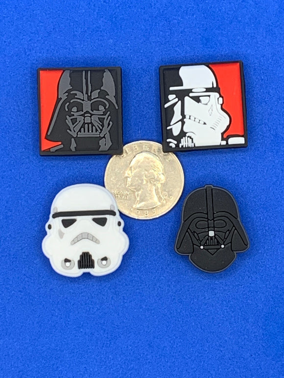 4 pc Space Charms
