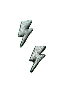 Silver Lightning Bolt Charm Set