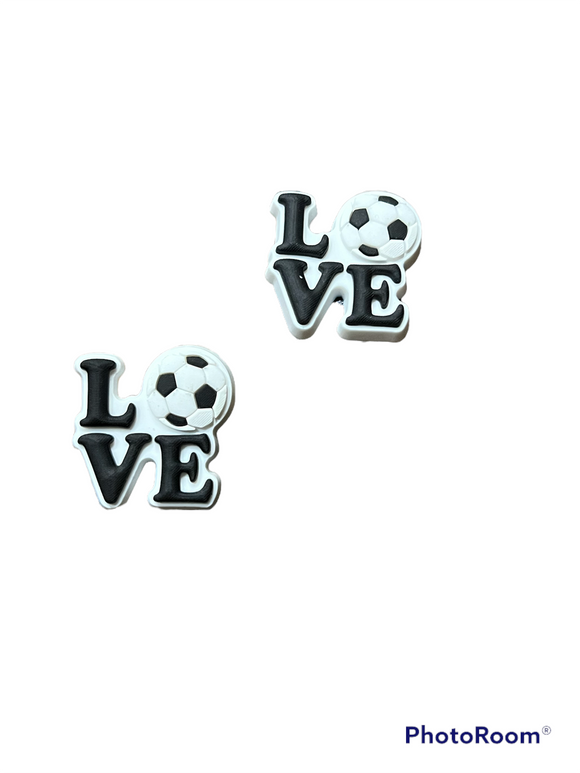 Love Soccer Shoe Charm Set