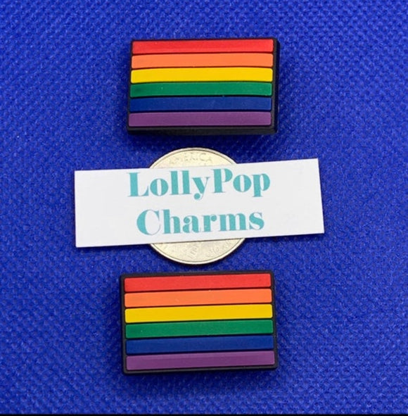 Rainbow Flag Charm Set