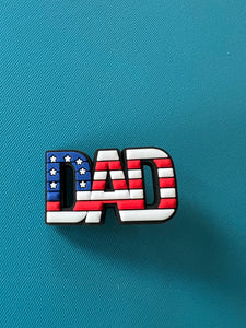 DAD Red white and blue Charm