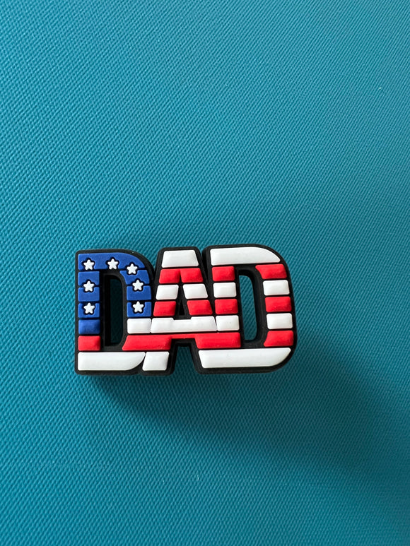 DAD Red white and blue Charm