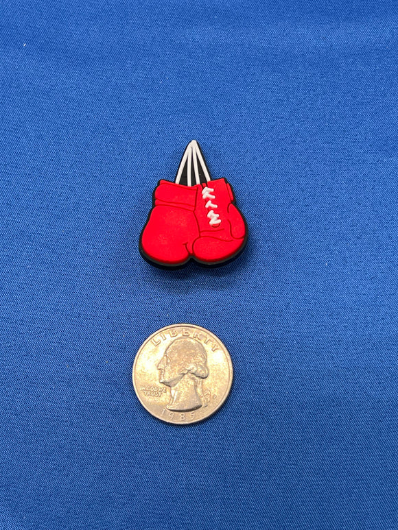 Boxing gloves shoe charm