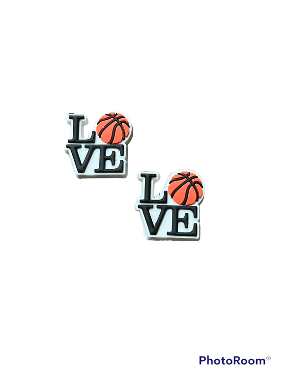 Love Basketball Shoe Charm Set